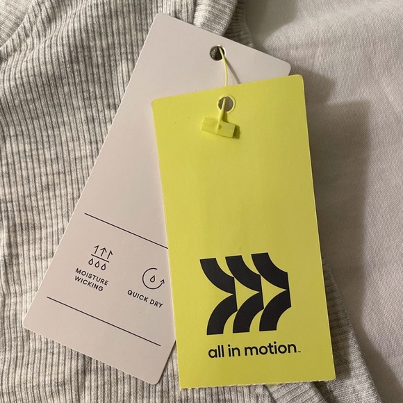 All In Motion Crop Tank Top in Gray - Picture 8 of 9